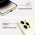 thumbnail image 3 of for iPhone 14 Pro Max Case with Magnetic Ring Holder Premium Soft Liquid Silicone Cover [Anti-Scratch Microfiber Liner] Shockproof Kickstand Protective Phone Case for iPhone 14 Pro Max White, 3 of 12