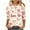 #126-Khaki, variant on Craaazy Happy Valentine's Day Women's 3/4 Sleeve Crew Neck Love and Heart Valentines Shirts Gifts