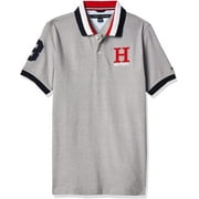 Tommy Hilfiger GREY HEATHER Big Boys' Matt Pique Polo Shirt, US X-Large (20)