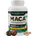 thumbnail image 1 of Suplemento de raíz de maca de Mother Nature Organics 1600 mg 120 cápsulas, 1 of 8