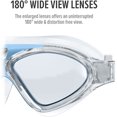 thumbnail image 3 of Liquidation : Masque de Natation - Vue Grand Masque de Natation & Lunettes Anti-Buée Imperméable, 3 of 5