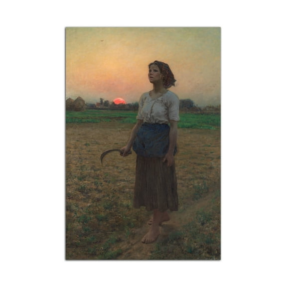 Jules Breton Art Painting The Song Of The Lark Poster Wall Art Picture Print Canvas Painting Home Bedroom Bathroom Decor Poster
