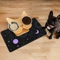 thumbnail image 3 of Pet Feeding Mat Mystical Starry Sky Gothic Cosmic Moon Aesthetic Non-Slip Absorbent Quick Dry Waterproof Washable for Dog or Cat Bowl, 3 of 6