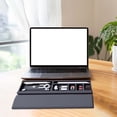 thumbnail image 3 of Desktop Storage Box, Ergonomic Keyboard & Mouse Wrist Rest with Non-Slip Base, Soft Foam Support for Office Typing & Gaming, White/Black Color Options for Desk Organization & Comfort, 3 of 5