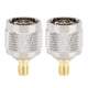thumbnail image 1 of 2 uds N macho a SMA hembra adaptador de conector de Cable Coaxial de cobre niquelado 50 Ohm para antena Radio WiFi LAN inalámbrica, 1 of 8