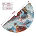 thumbnail image 3 of Sikiie Red Train Hot Air Balloon 30-48 inches {designName} Print Christmas Tree Skirt Snowman Xmas Tree Skirt with Edge Christmas Decorations for Holiday Party36", 3 of 7
