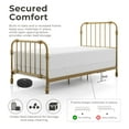 thumbnail image 5 of Furniture of America Wren Metal Bed, Twin Size, Black, 5 of 14