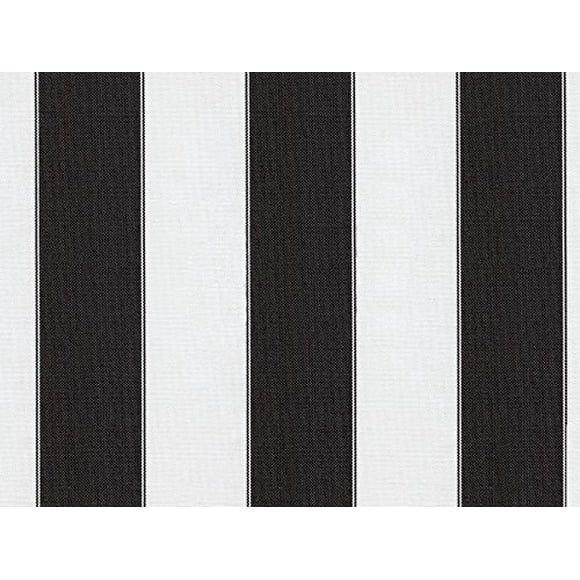 Mybecca Stripe canvas Marine Fabric 600 Denier IndoorOutdoor BlackWHTE 5, Yards