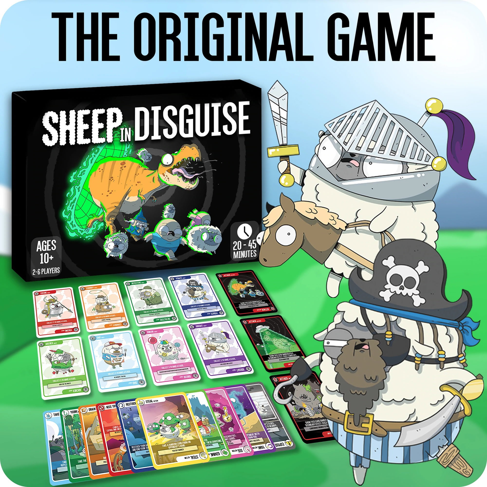 Sheep in Disguise - The Original Core Game, Card Game Packed Full of Sheep, Ages 10+, 2-6 Players, 20-45 Min