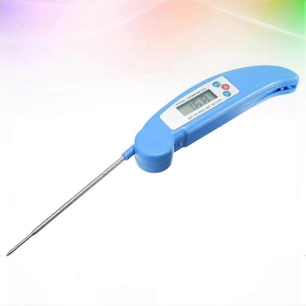 Foldable Digital High Precision Probe Thermometer for Kitchen and Barbecue 2pcs No Battery Included