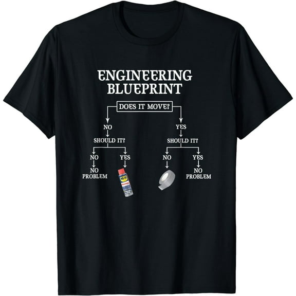 repairment T-Shirt My Engineering Blueprint Funny Engineer Duct Tape