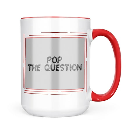 

Neonblond Pop The Question Black ink Bubbles Mug gift for Coffee Tea lovers