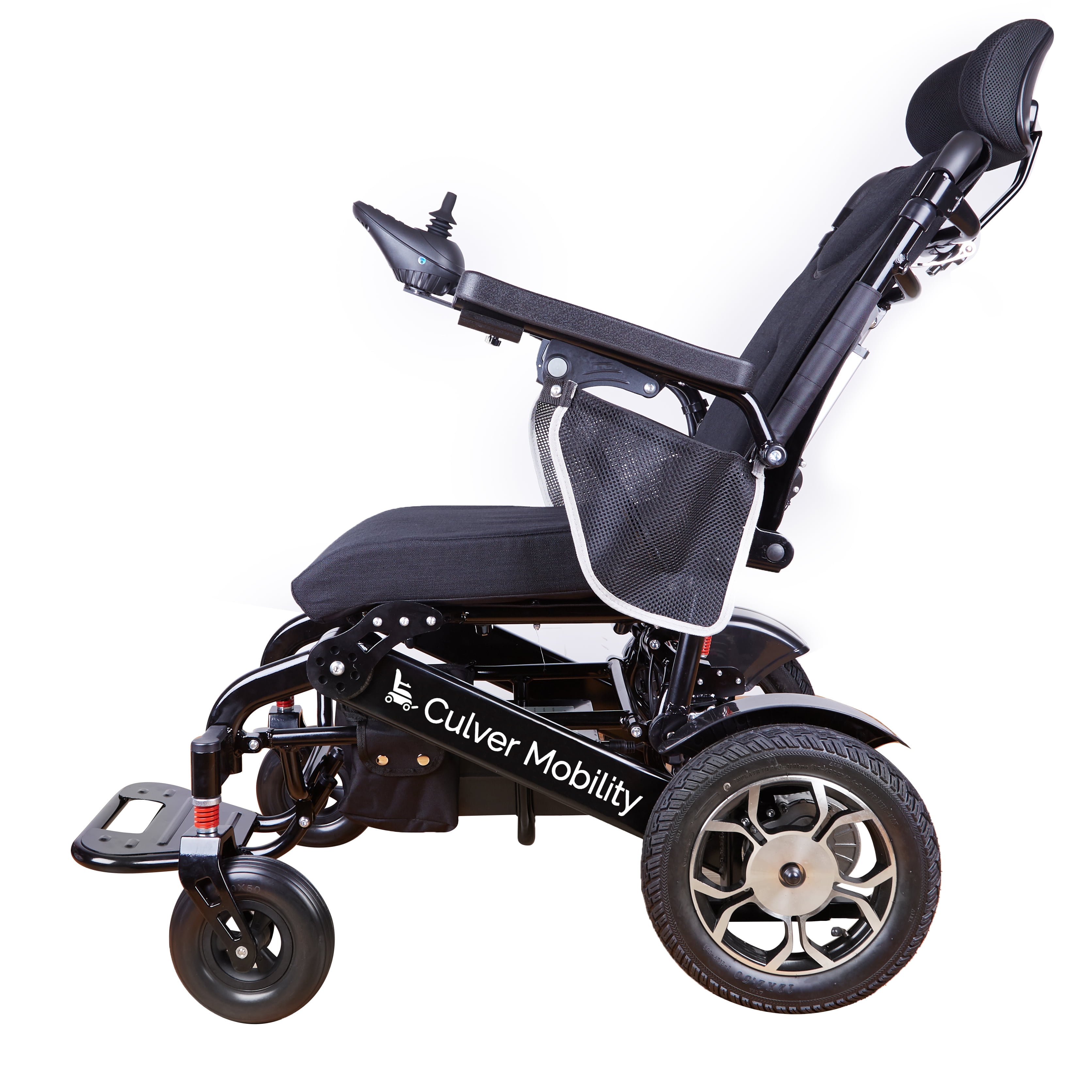 Culver Mobility - Shawk - Reclining Foldable Lightweight Electric  Wheelchair 500W Motor 330 Lbs 13 Miles - Black - Walmart.com