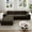 Brown, variant on Indecor Home 105" Modular Sectional Sofa Couch, Upholstered 2-Piece Corduroy Sofa L-Shape Deep Seat Sofa Cloud Couch Chaise, Modern Minimalist Sleeper Sofa Set for Living Room, Office, Gray
