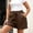 Brown, variant on HAIJIE Swim Shorts Women Comfy Elastic Waist Shorts Women's Running Shorts for Sister Women Travel and Light Exercise