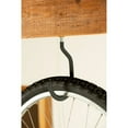 thumbnail image 3 of (2 pack) Hyper Tough Screwin Heavy Duty Steel Garage Bicycle Hook, Black, 3 of 4