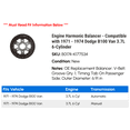 thumbnail image 2 of Engine Harmonic Balancer - Compatible with 1971 - 1974 Dodge B100 Van 3.7L 6-Cylinder 1972 1973, 2 of 2