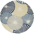 thumbnail image 2 of Nourison Grafix Geometric White 8' x ROUND Area Rug, (8 Round), 2 of 8