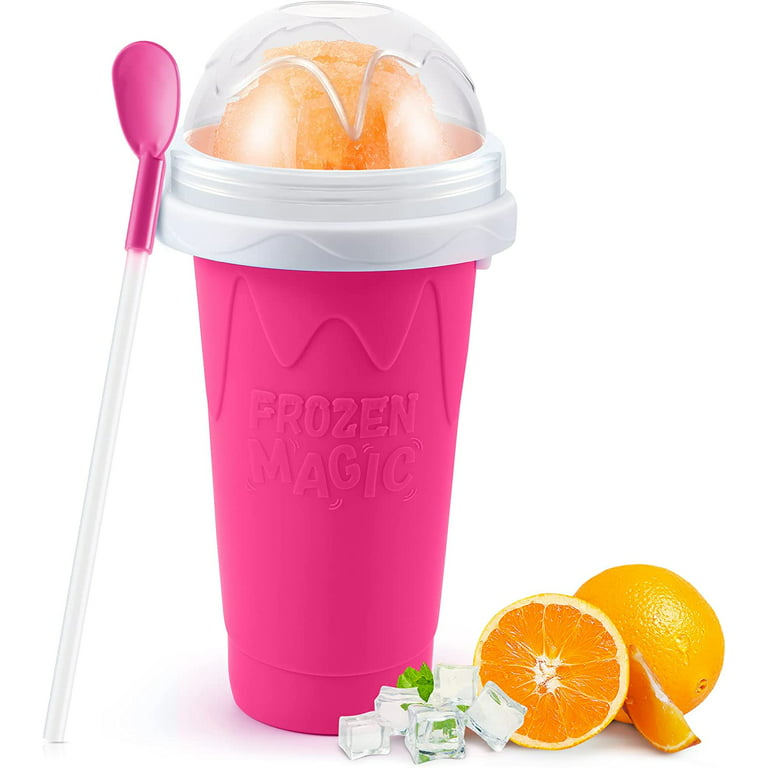 Slushie Maker Cup, Magic Quick Frozen Smoothies Cup, Cooling Cup, Double  Layer Squeeze Slushie Maker Cup, Homemade Milk Shake Ice Cream Maker  1PCS/Yellow 
