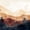 Sierras Abstract Landscape, variant on Elephant Stock Blazing Tree And Abstract Mountain Wall Art - Horizontal Multi Panel Canvas - Living Room Wall Decor - Abstract Multi Panel - Beige And Yellow Decor - 55" x 24"