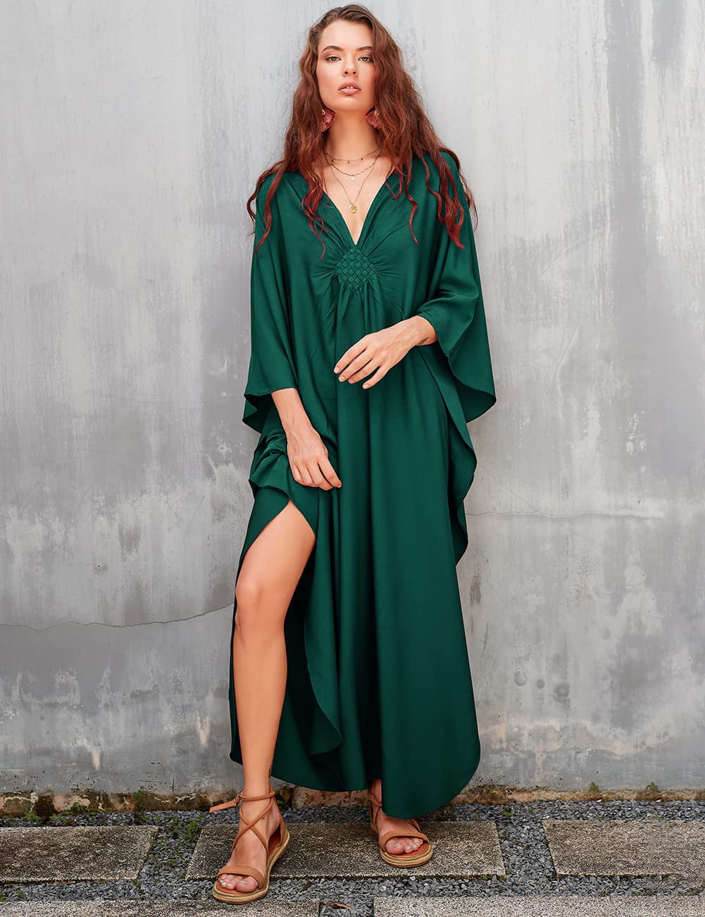 Buy SHOWOFF Maroon Printed Maxi dress Kaftan for Women Online @ Tata CLiQ
