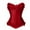 Red, variant on TOOYOU Women Corset Top Lace Lace Bony Bow Court Corset Shapesome Top