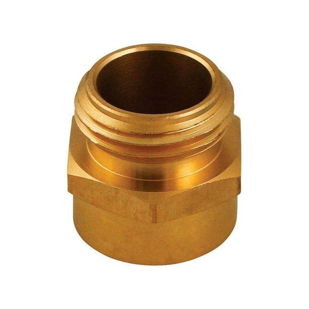 Adaptador de manguera Plumb Pak Brass de 1/2 pulgada D X 3/4 pulgadas D 1 paquete