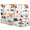 Multicolour 3, variant on Airplane Tote Beach Bag for Women Ladies with Zipper Plane Large Waterproof Sandproof Swim Pool Bag