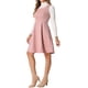 thumbnail image 4 of Vestido Pinafore INSPIRE CHIC sin mangas para mujer, vestido casual vintage de camiseta de ante sintético, talla S, color rosa, 4 of 6