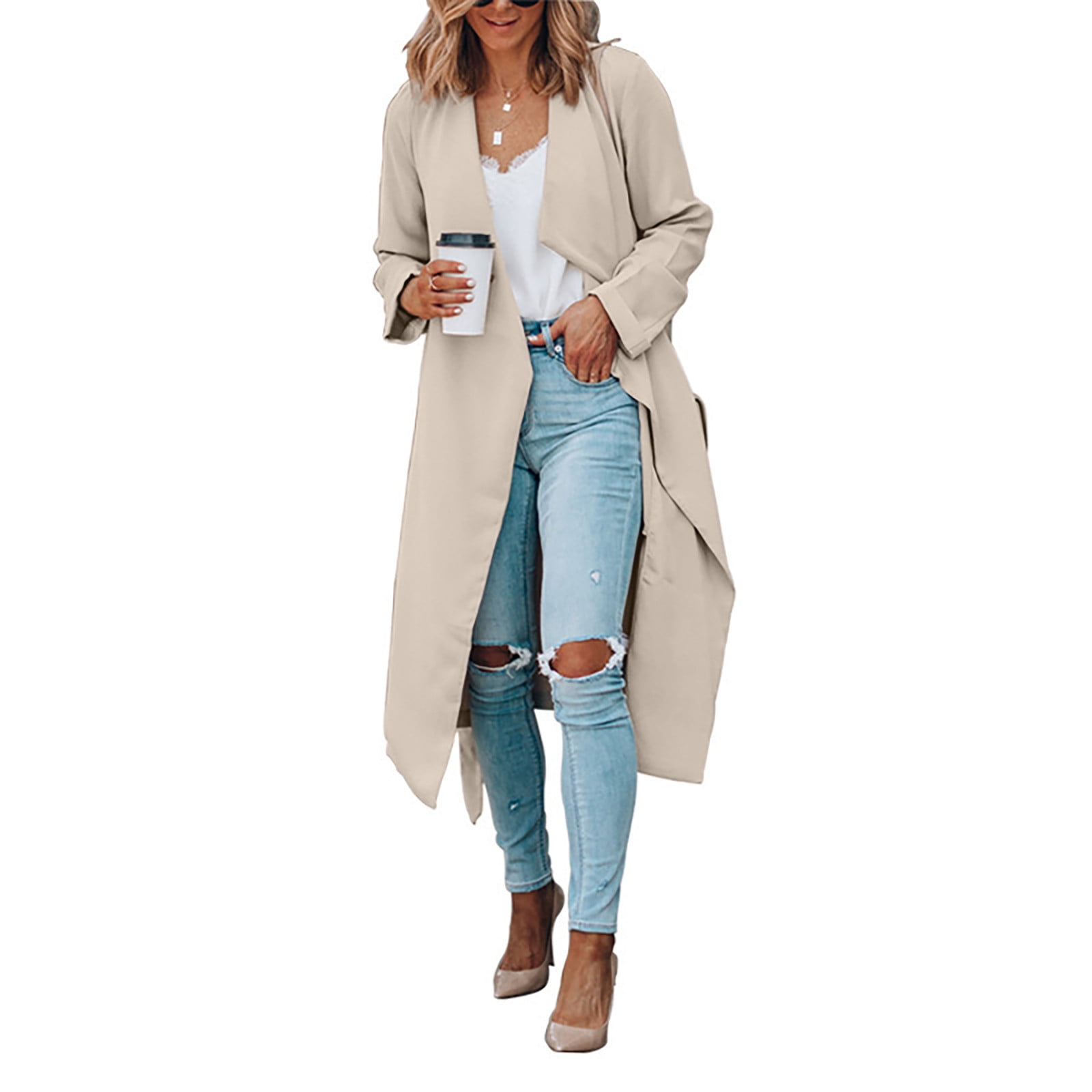 HSMQHJWE Spring Jackets For Women Zip Womens Solid Color HSMQHJWE Spring Jackets For Women Zip Womens Solid Color