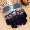 thumbnail image 4 of BXJX Womens Winter Gloves, Stretchable Casual Windproof Thermal Knit Gloves Dark Blue Size Free Size, 4 of 4