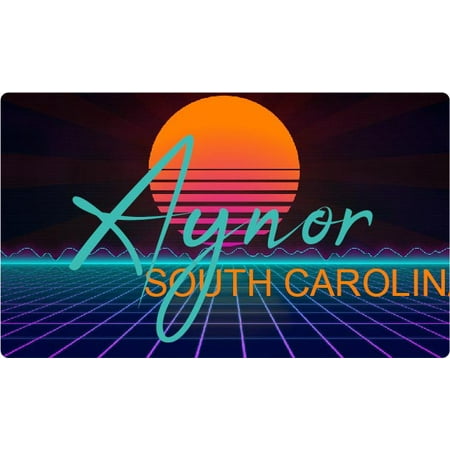 

Aynor South Carolina 4 X 2.25-Inch Fridge Magnet Retro Neon Design