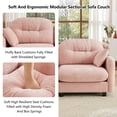 thumbnail image 5 of HUTWIFE Cloud Couches for Living Room, Modular Sectional Sofa, 107" U-Shape 3-Seater Modular Couch, Oversized Sectional Couch with Deep Seat, 5 of 7