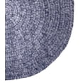 thumbnail image 4 of Better Trends Oval Braided Rug 30"x 50" 100% Cotton Rug for Indoor Use, Area Rug for Bedroom Chenille Solid Collection - (Gray), 4 of 6