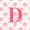 Pink D, variant on Catabedysis Watercolor Floral Zipper Twin Comforter Sets with Fitted Sheet and 2 Pillowcases,Pink Bowknot Initial Pattern Zipper Bedding Set For Girls,Pink Reversible,4 Pieces