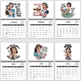 thumbnail image 3 of Clearance!Calendario de escritorio 2025,12 calendario de pared mensual con patrones variados, fácil de colgar, 3 of 9