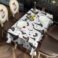 thumbnail image 4 of Halloween Witch Hats and Bats Rectangle Tablecloth 60"x120",Waterproof Polyester Rectangle Table Cloth, Wipeable Spillproof Polyester Tablecloth for Dining, Camping, Indoor and Outdoor, 4 of 6