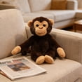 thumbnail image 4 of Cuddly Orangutan Plush Pillow, Ultra-Soft Short Plush Fluffy Filled Skin-Friendly, Soft Stuffed Monkey Throw Cushion for Home Office Sofa Chair Decor & Cozy Easter Gifting, D, 4 of 7