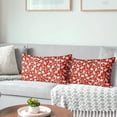 thumbnail image 3 of Spring Flower Pillow Covers 12x20 Set of 2 Rustic Cute Small Floral Red Cream Decorative Throw Pillows Outdoor Pillowcase Farmhouse Velvet Cushion Case Decor for Home Sofa Couch Bed, 3 of 6