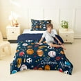 thumbnail image 4 of Feelyou Kids Football Twin Comforter Sets, Rugby Sport Bedding Set, 2pcs, 4 of 7