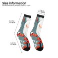 thumbnail image 2 of Fuzoiu Cockatoo Red Berries Print Kids Socks For Boys Girls,Grip Crew Socks with Non Slip,Lightweight Stretch Crew Socks,Toddlers Crew Boot Socks, 2 of 5