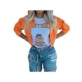 thumbnail image 3 of Women's Denim Short Coat, Long Sleeve Distressed Crop Jeans Coat, 3 of 9
