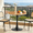 31.5" Wood+Black, variant on StnTalk 31.5" Round Dining Table, Modern Tulip Kitchen Table for 2-4, Small Space Pedestal Dining Table with MDF Top for Apartment Dining Room