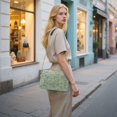 thumbnail image 7 of FORMRS Women Crossbody Purse with Chain Strap Vegan Leather Shoulder Handbag, Retro Green Abstract, 7 of 7
