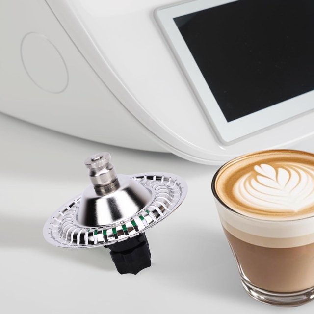Pieza Para Espumar Leche, Accesorio Para Procesador De Alimentos De aleación De Aluminio Con Agitación Uniforme, Uso Duradero Con Cepillo Para Preparar Bebidas De Café