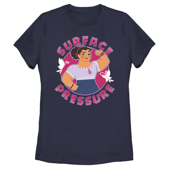 Women's Encanto Luisa Surface Pressure Strong Graphic Tee Navy Blue Small