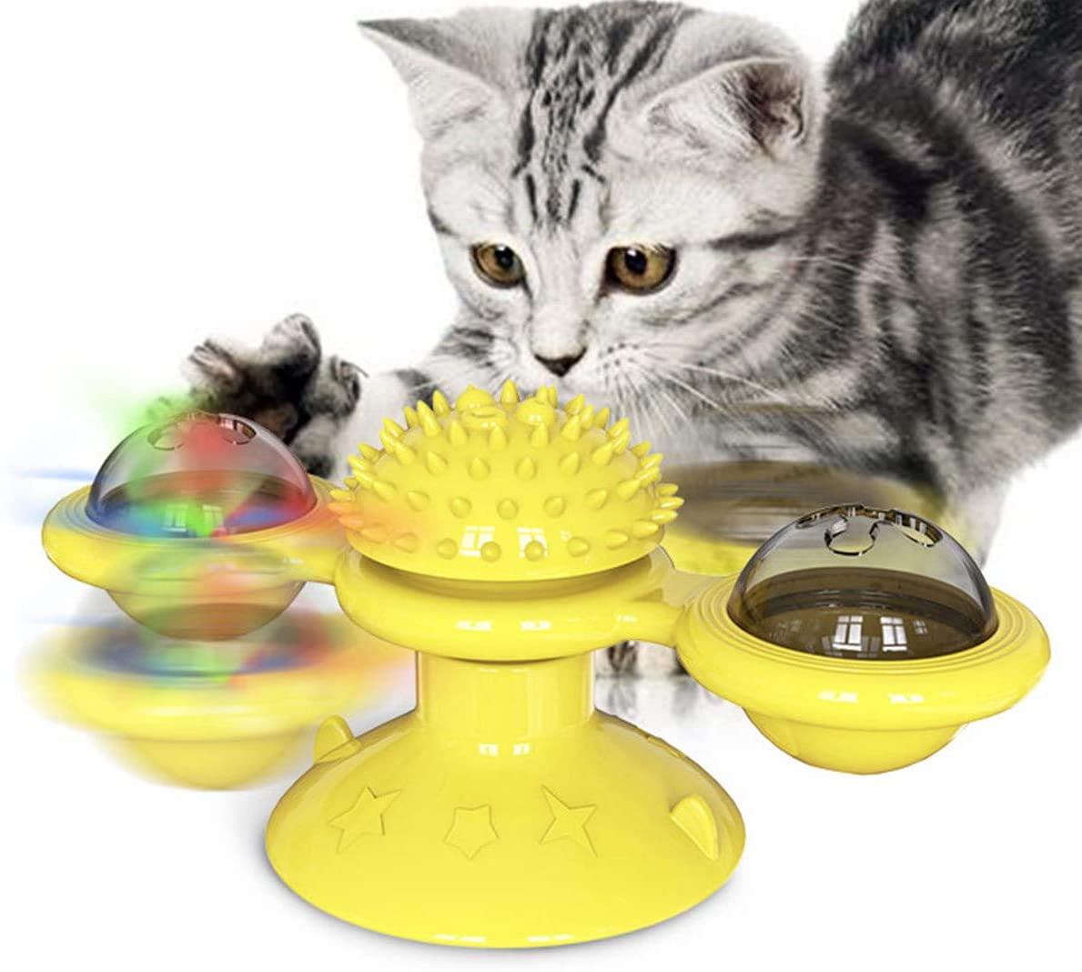Suhaco 17 Pack Cat Toy Set Interactive Cat Toys Funny Roller Toy Exercise  Pet 3 Level Tower Toy Tease Kitty with 3 Colorful Balls Kitten Puzzle Toys  for Boredom Indoor Cats （Pink） 