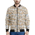 thumbnail image 3 of Chaquetas con cremallera y estampado 3D de Corgi de dibujos animados para hombres y niños, sudadera con estampado de mascotas y perros, chaqueta bomber informal de calle, abrigo de manga larga, 3 of 5