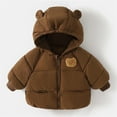 thumbnail image 2 of Toddler Winter Coat,Baby Girls Puffer Coat Bear Ear Cute Jackets Windproof Down Jacket for Baby Boys Child Down Jacket Baby Girl Clothes Winter, 2 of 7