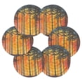 thumbnail image 2 of Woods and Sunset Watercolor Drink Coasters with Holder Absorbent Coaster for Coffee Table Room Decor 6 Pack, 2 of 7